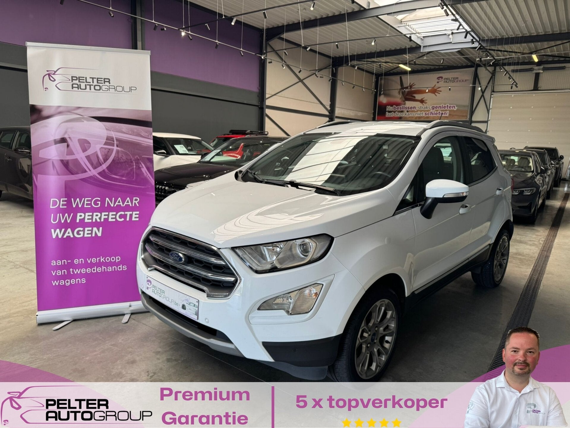 Ford EcoSport 1.5 TDCi Business Class Camera Halfleder Tops, Auto's, Ford, 0 kg, 0 kg, Wit, Bedrijf