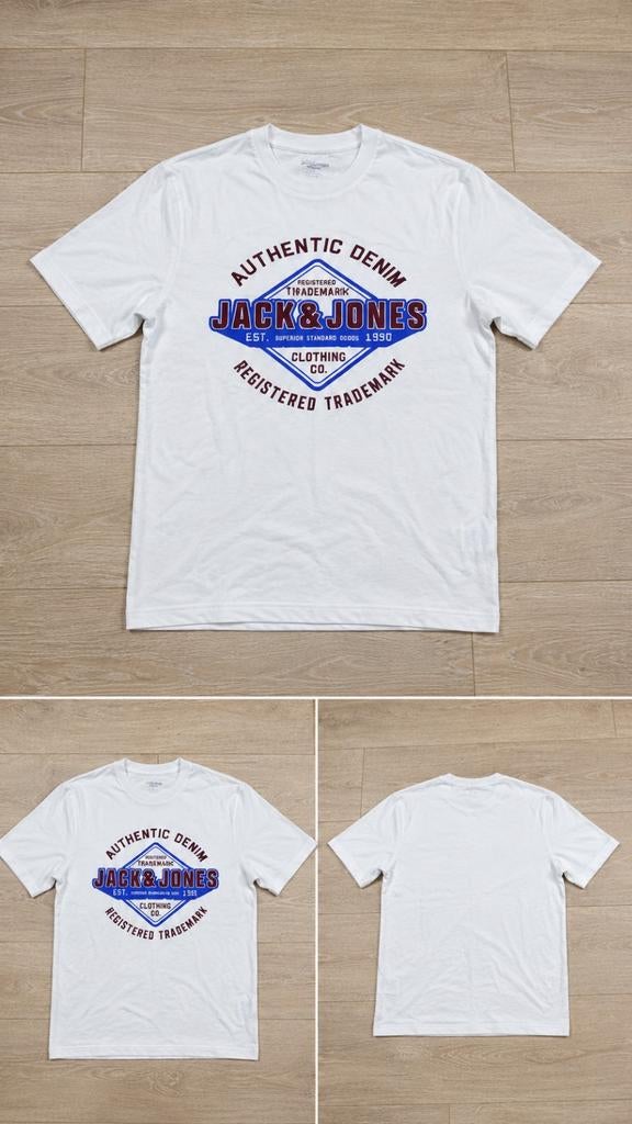 T-shirt Jack&Jones blanc taille S, Kleding | Heren, T-shirts, Ophalen, Wit, Jack&Jones, Gedragen