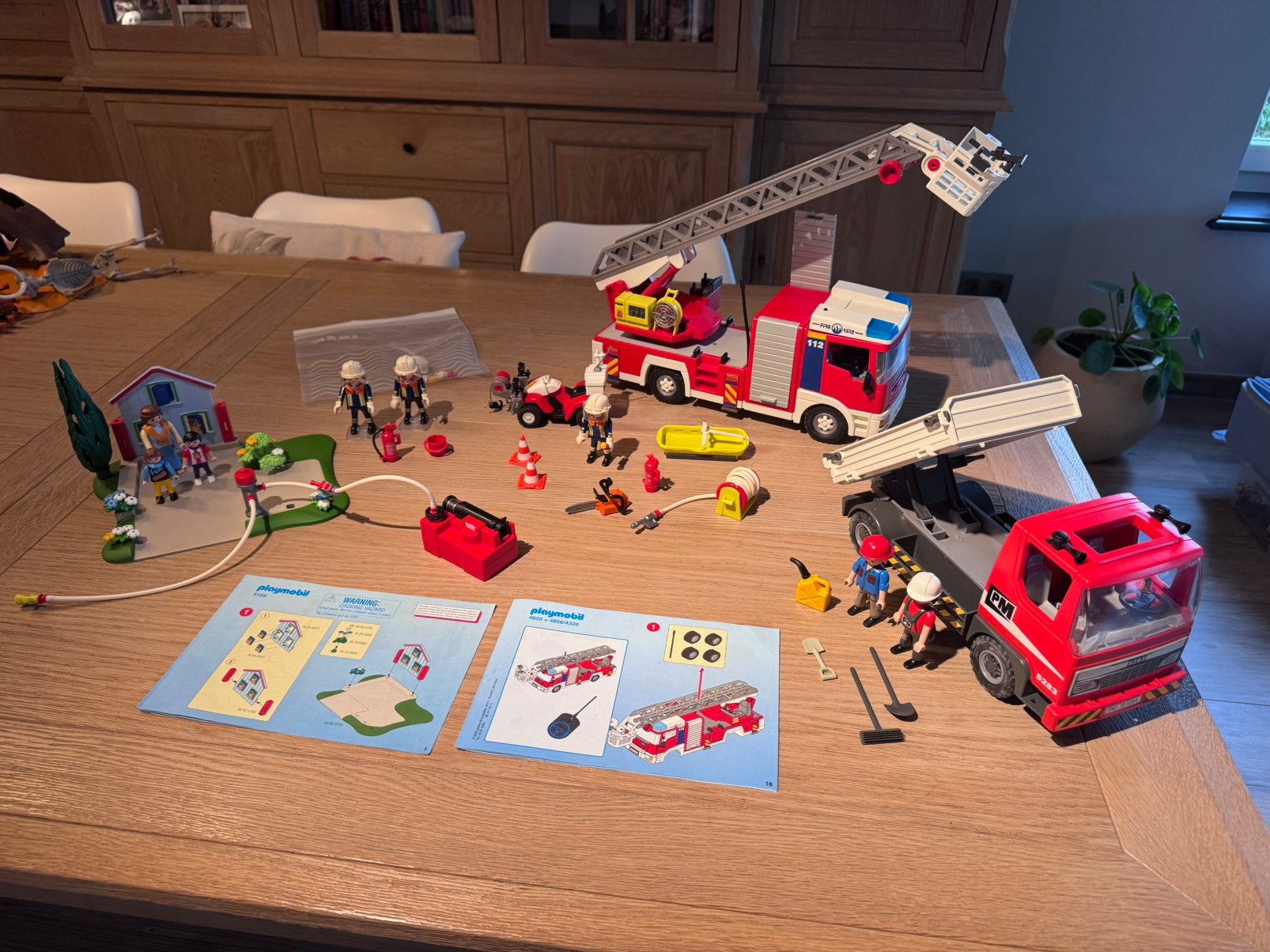 Playmobil City Action Brandweer Grote Bundel 4820+5169+truck, Enlèvement ou Envoi, Utilisé, City action, Figurines