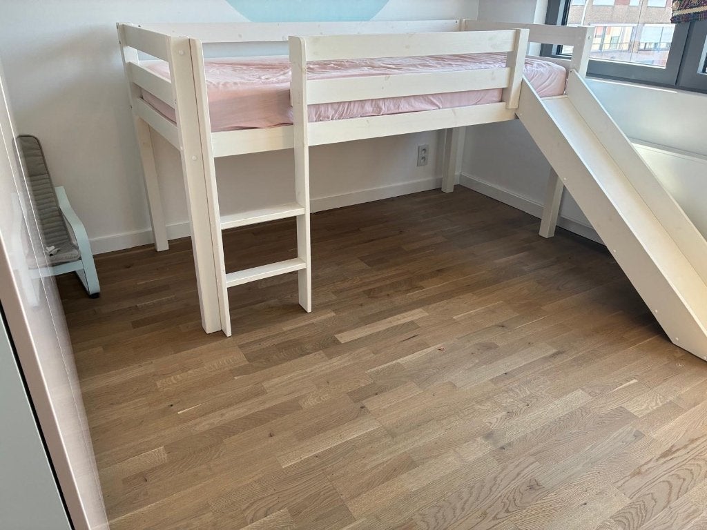 Semi-hoogslaper kinderbed, Ophalen, Gebruikt, 90 cm, Eenpersoons