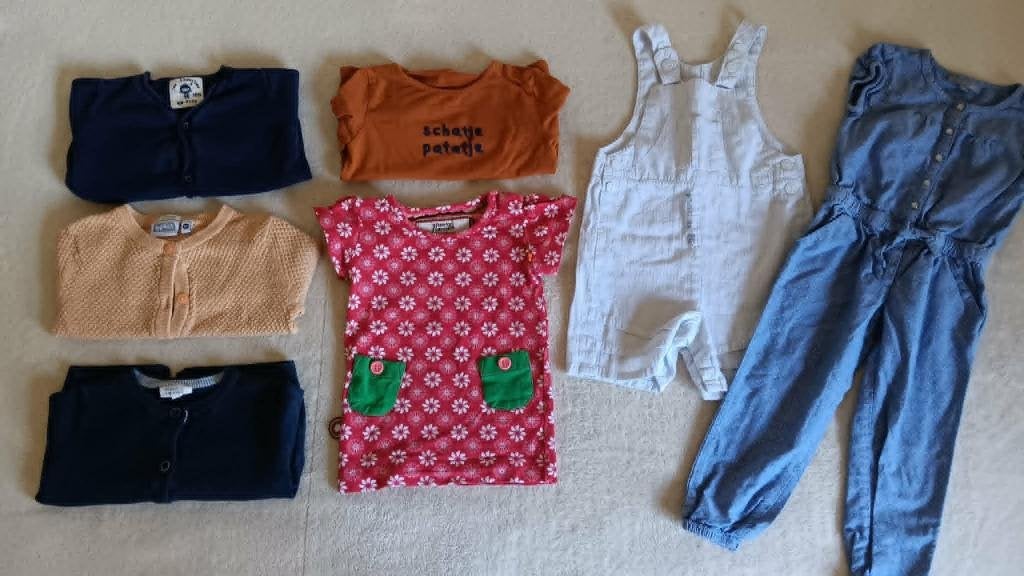 Pakket kleren meisje  Maat 86 (7 stuks), Kinderen en Baby's, Babykleding | Maat 86, Ophalen, Gebruikt, Meisje