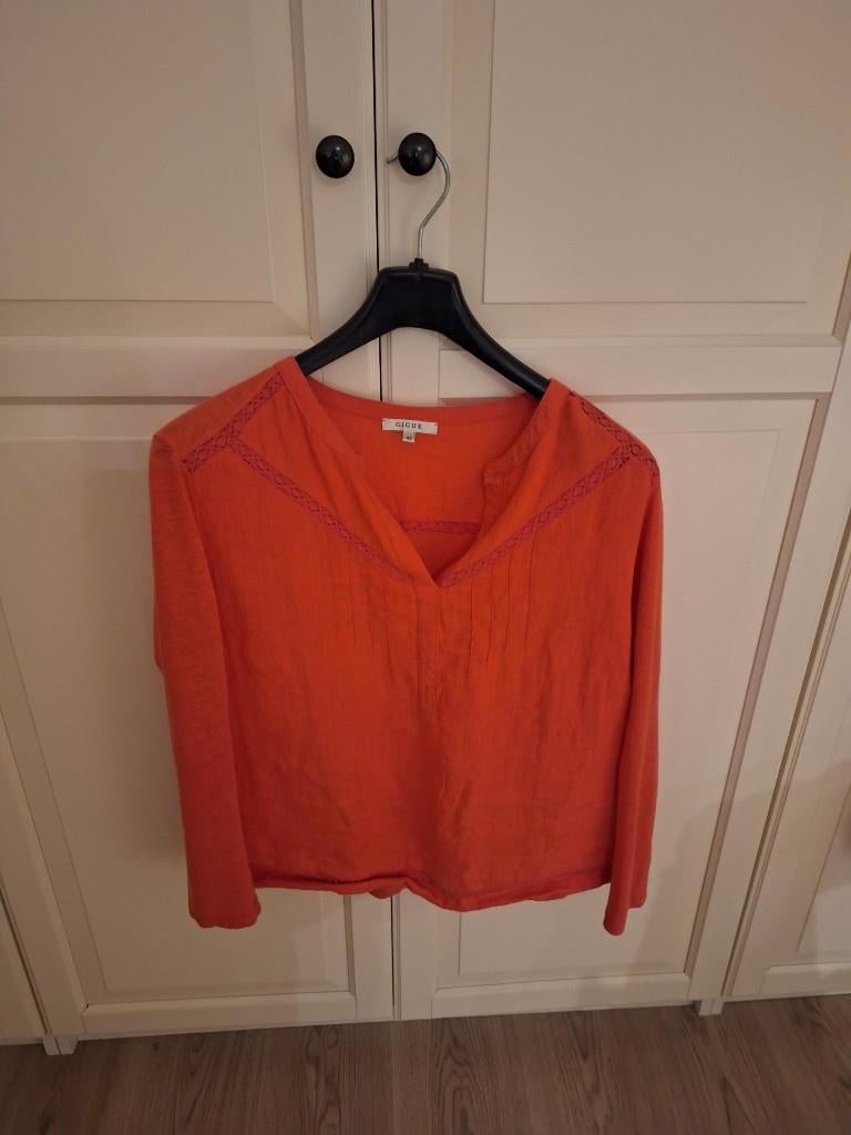 Heel toffe zomerbloes dames, Gigue NIEUW, linnen, Kleding | Dames, Gigue, Maat 42/44 (L), Nieuw, Ophalen of Verzenden