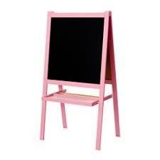 Chevalet Ikea Mala rose (tableaux blanc et noir), Enlèvement, Tableau blanc