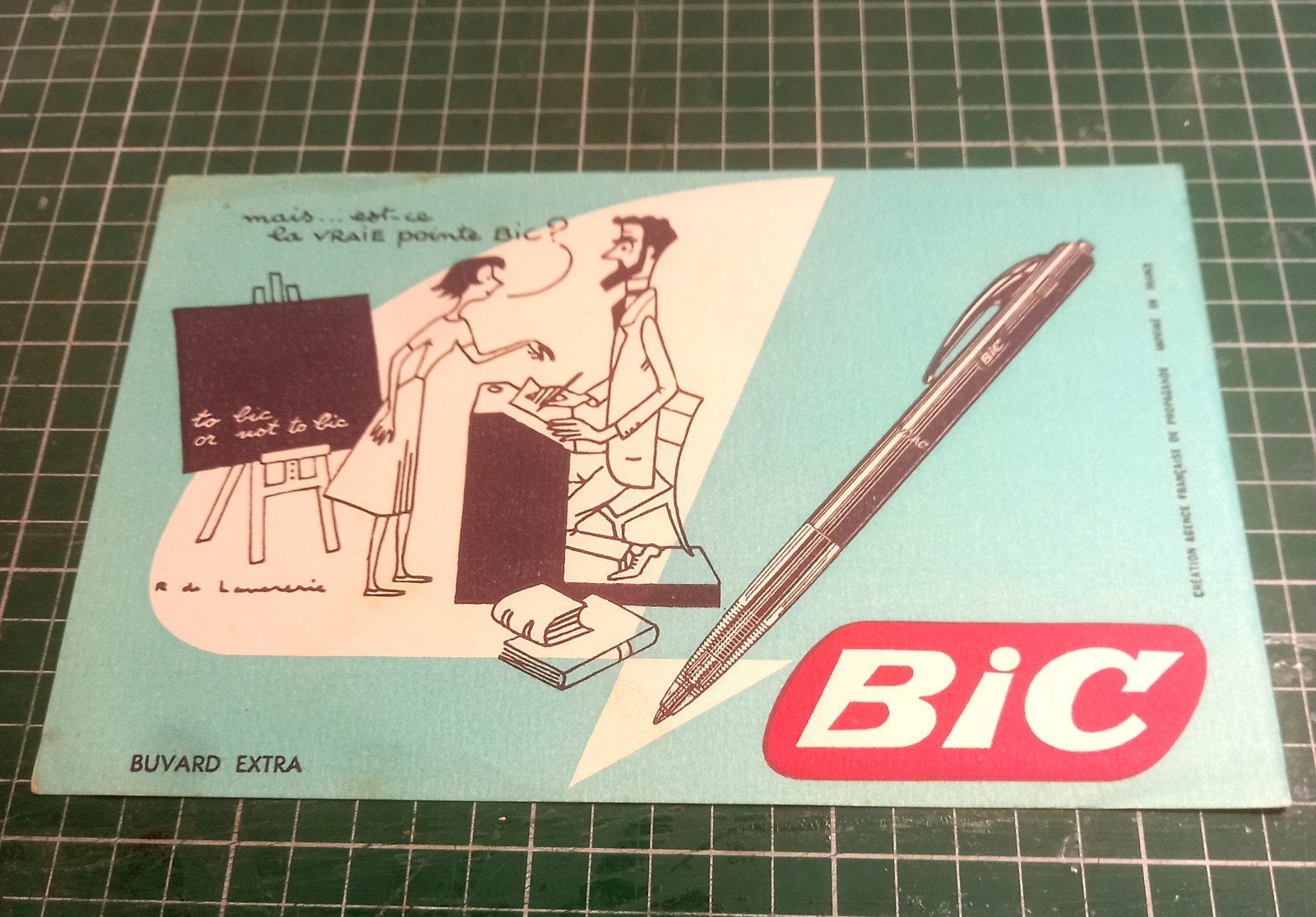 Buvard Bic - Bic publicitaire vintage, Collections, Stylos, Enlèvement ou Envoi