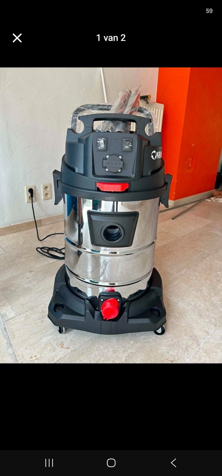 Nieuwe professionele werfstofzuiger, Doe-het-zelf en Bouw, Reinigingsmachines, Ophalen