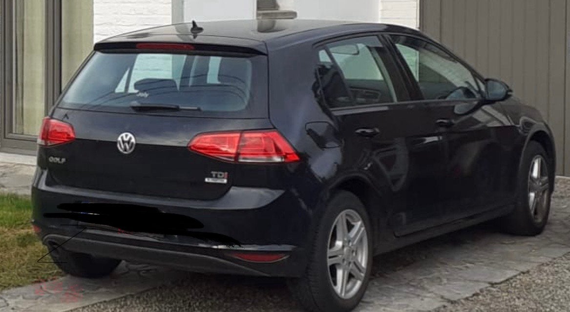 Golf 7 diesel 2014 235.000 km, Auto's, Euro 5, Stof, Zwart, Zwart