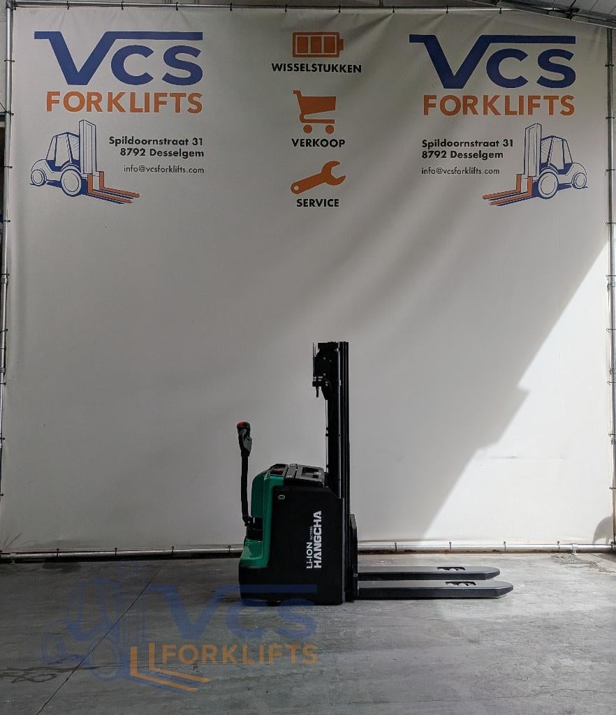 Elektrische stapelaar: Lithium Hangcha CDD16-XT1-SIL, Zakelijke goederen, Machines en Bouw | Heftrucks en Intern transport, Stapelaar