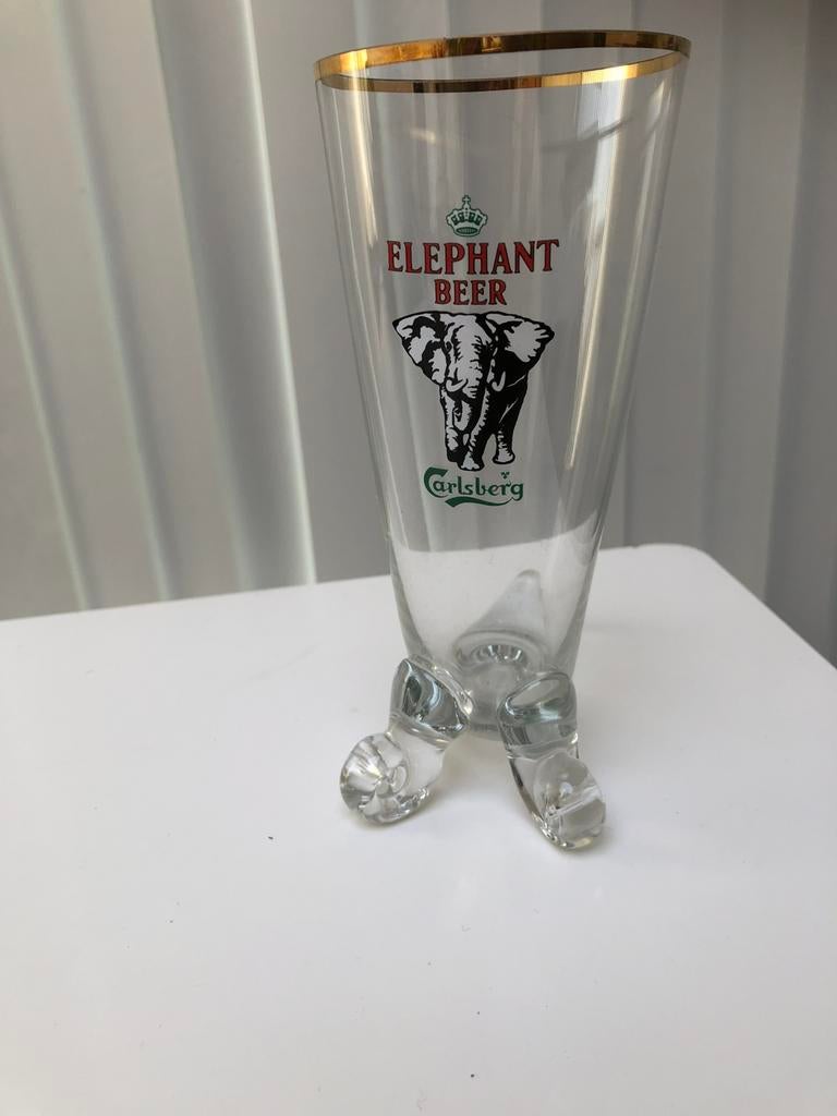 Één glas Elephant Carlsberg, Collections, Enlèvement, Comme neuf, Verre ou Verres, Autres marques