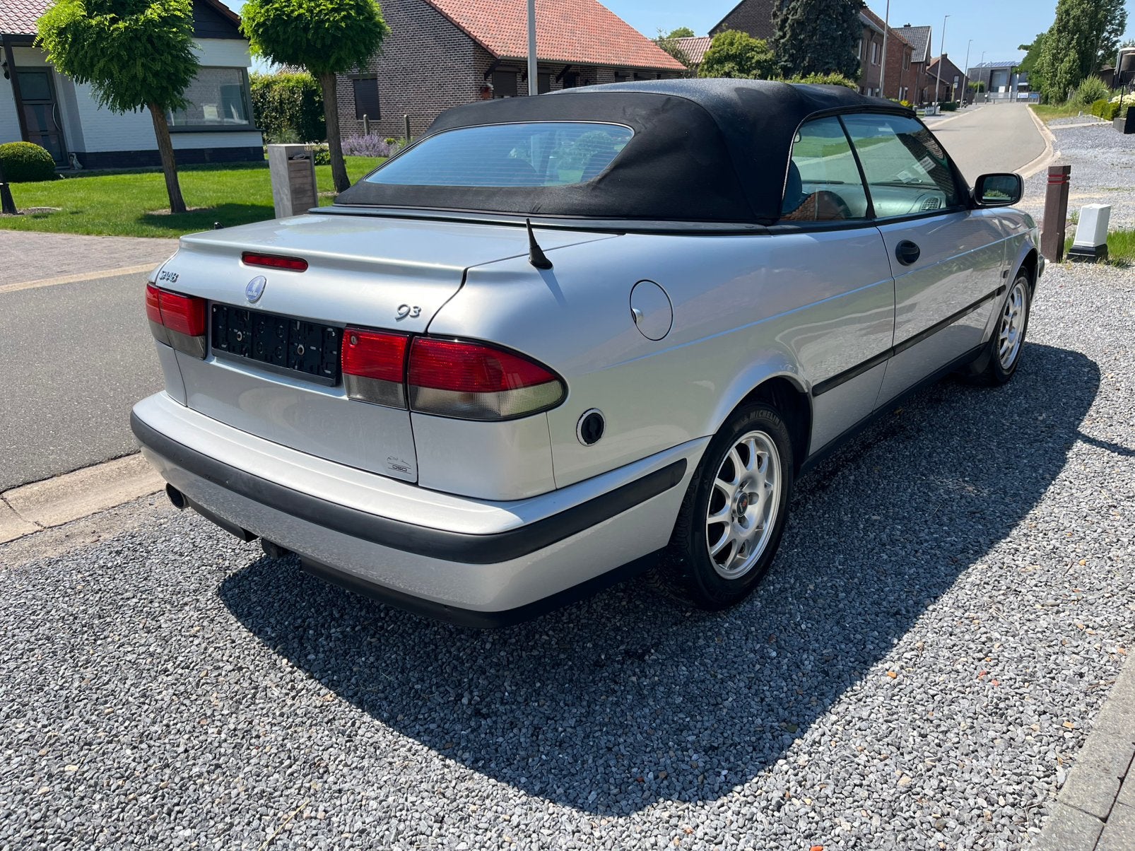 Saab 9.3 cabriolet 2.0 turbo GPL, Autos, Cuir, Argent ou Gris, Achat, Ordinateur de bord