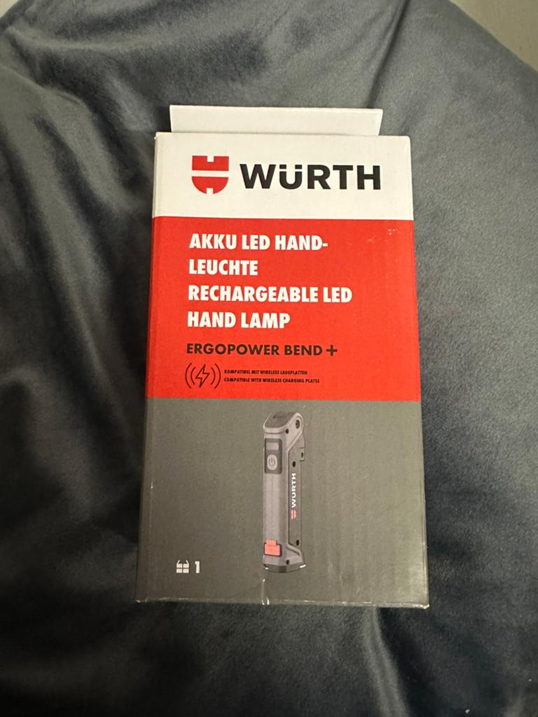 Wurth Ergopower Bend+ draagbare lamp, Doe-het-zelf en Bouw, Bouwverlichting, Lamp, Ophalen of Verzenden