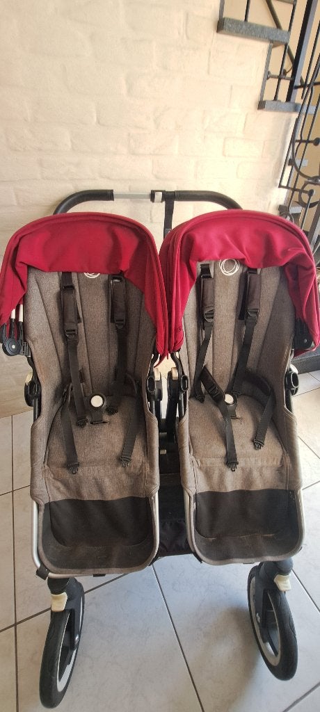 Dubbele buggaboo buggy, Enfants & Bébés, Enlèvement, Utilisé, Autres marques, Modèle duo