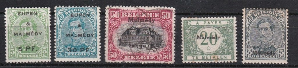 Belg. 1920 - lotje Malmedy */, Verzenden