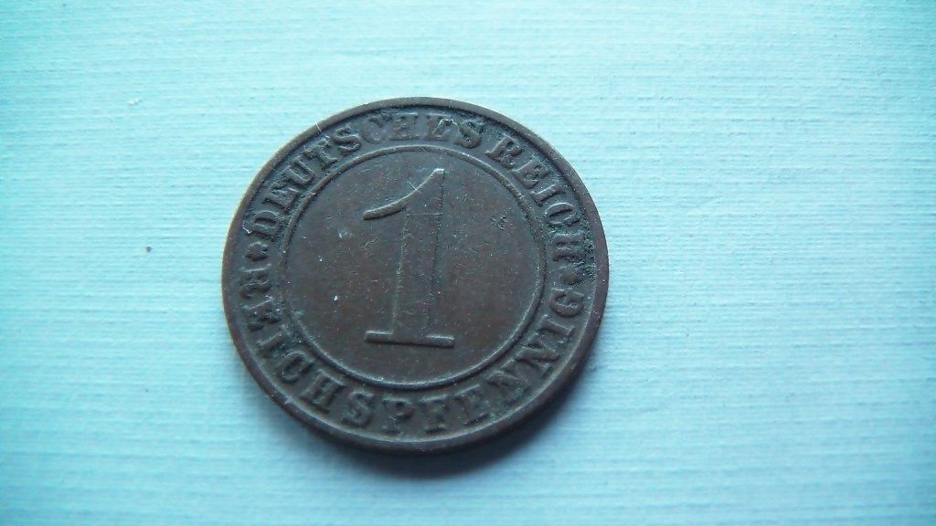 allemagne 1 pfennig 1924 J, Enlèvement, Allemagne
