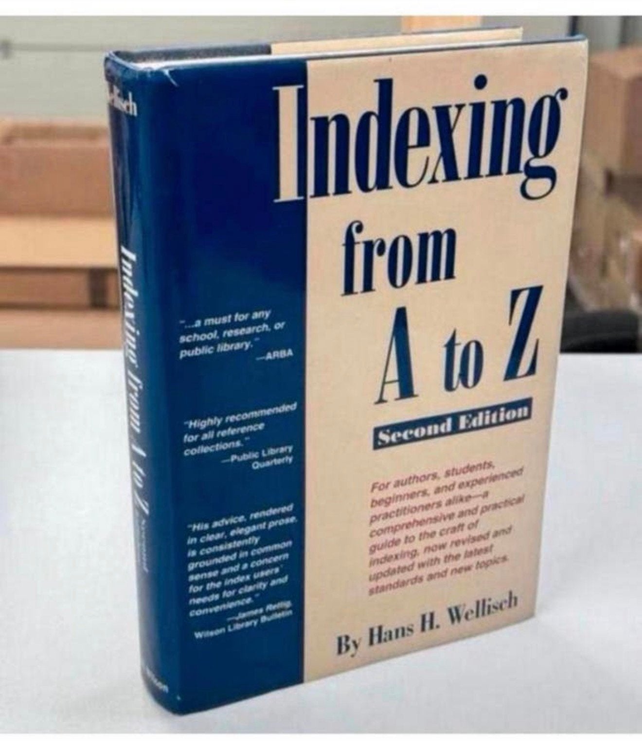 Indexation de A à Z, livre relié de Hans h Wellisch, Enlèvement ou Envoi, Comme neuf