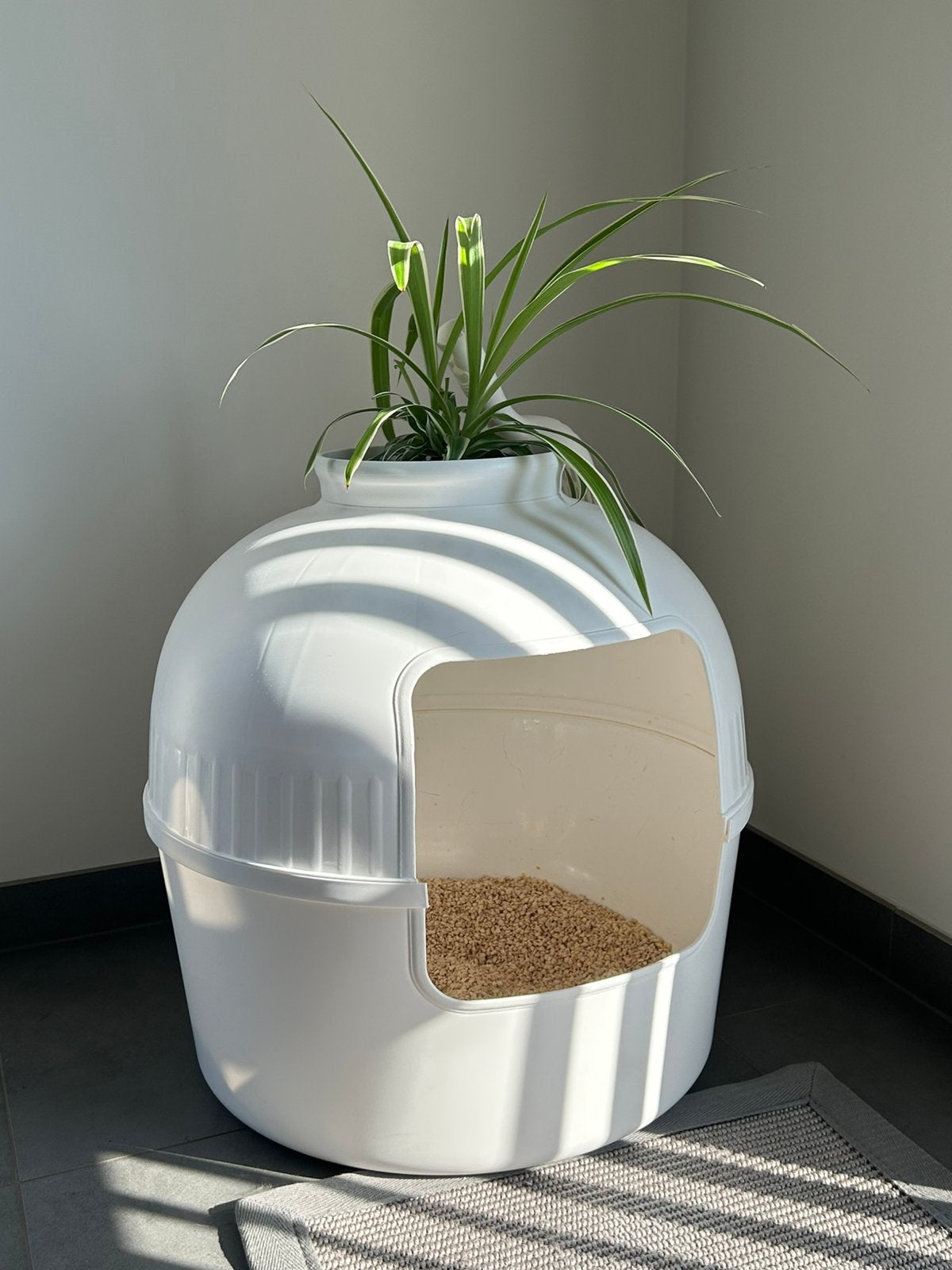 2 grote design kattenbakken XXL, Ophalen, Zo goed als nieuw