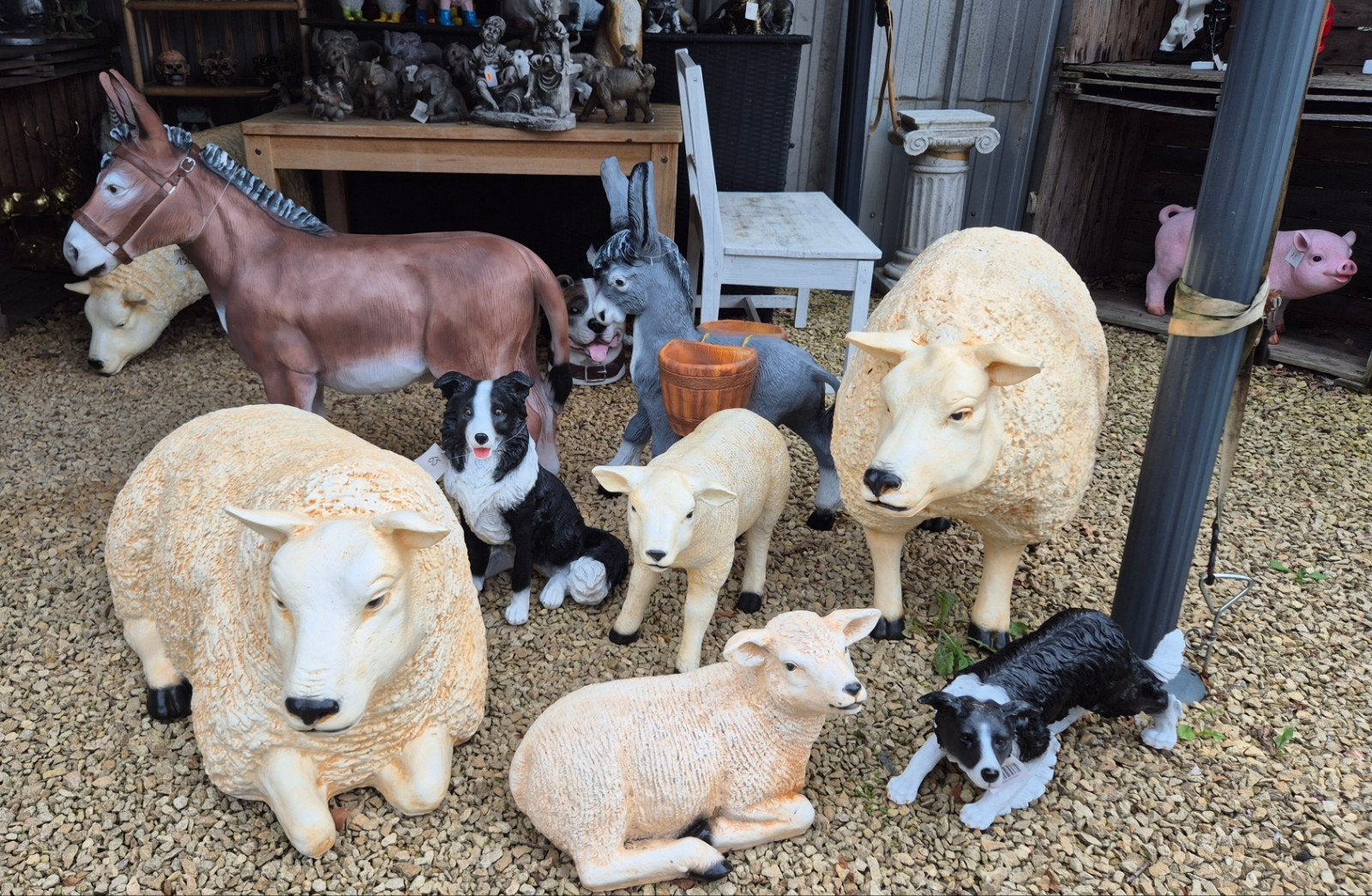 allerlei dieren beelden , polyester, Ophalen, Nieuw, Kunststof, Dierenbeeld