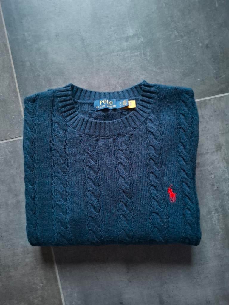 Navyblue Ralph Lauren kabelgebreide trui maat M, Nieuw, Ophalen of Verzenden, Polo ralph lauren, Maat 48/50 (M)