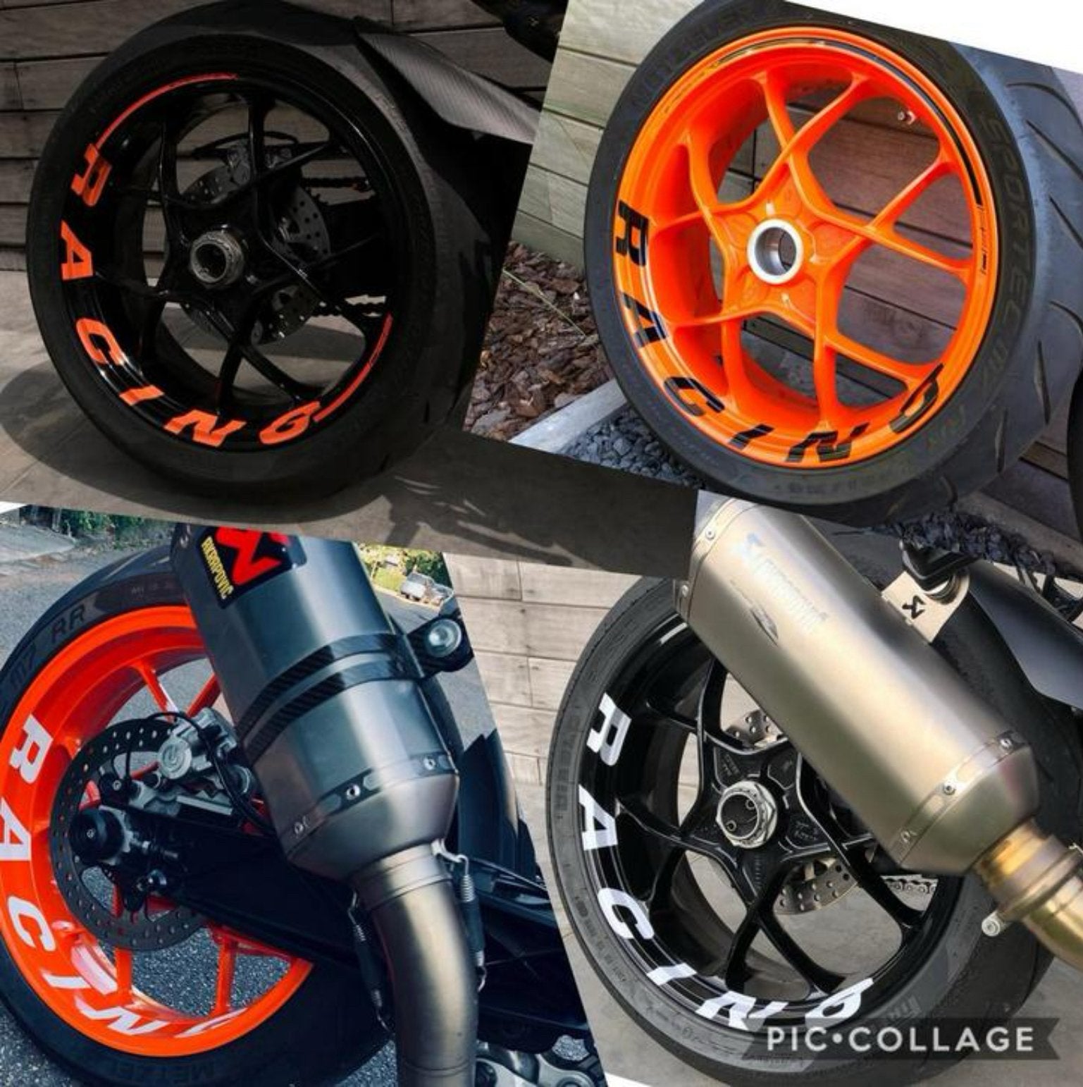 Kit d'autocollants RACING pour jantes KTM 1290/1390/GTautres, Motos, Enlèvement ou Envoi, Comme neuf
