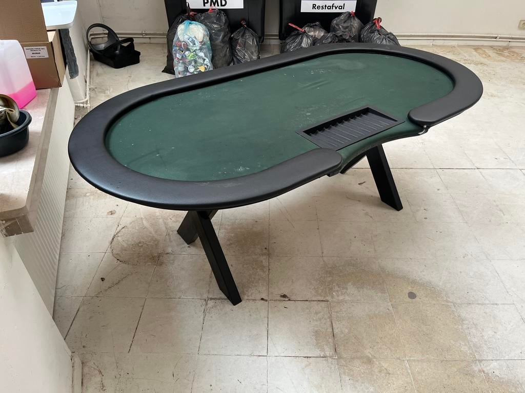 Poker tafel, Hobby en Vrije tijd, Gezelschapsspellen | Kaartspellen, Ophalen, Zo goed als nieuw