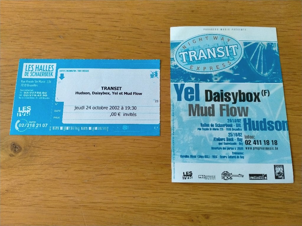 Ticket de concert Nightway Transit Express@Halles Schaerbeek, Verzamelen, Muziek, Artiesten en Beroemdheden, Gebruikt, Overige typen