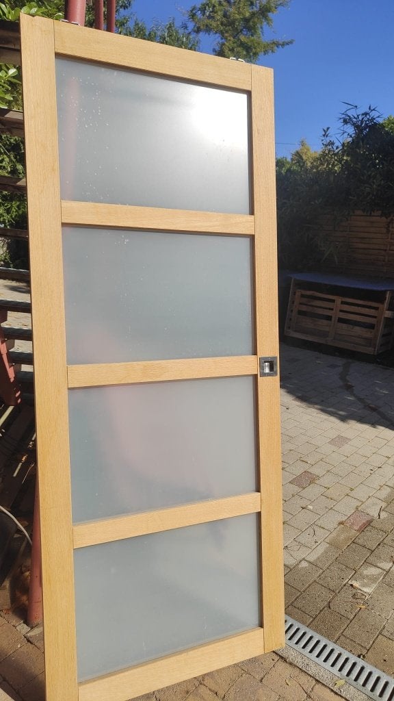 porte intérieure coulisante, 75 à 150 cm, Comme neuf, Baie vitrée coulissante, Enlèvement