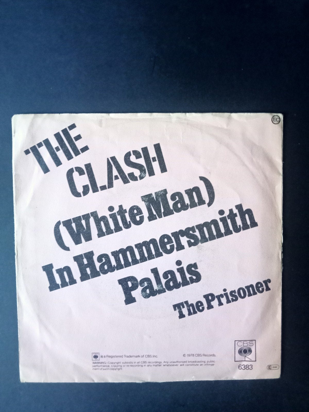 The Clash, 45t  Dutch, White Man 1978, Ophalen of Verzenden