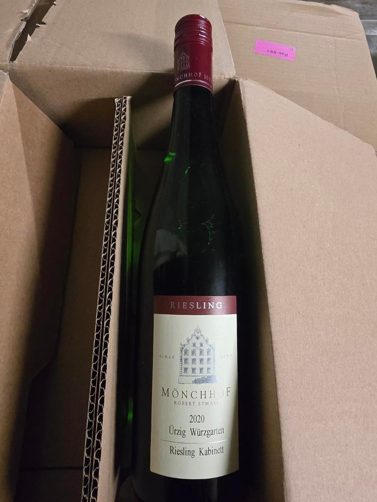 Riesling Mönchhof Ürziger Würzgarten Kabinett 2020, Verzamelen, Wijnen, Nieuw, Witte wijn, Overige gebieden, Ophalen of Verzenden