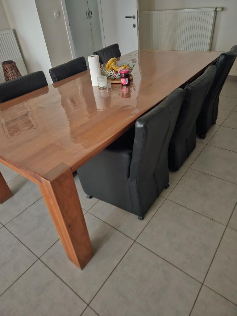 6 sièges en cuir à roulettes pour 100eu, Maison & Meubles, Chaises, Enlèvement, Cuir, Noir, Cinq, Six Chaises ou plus