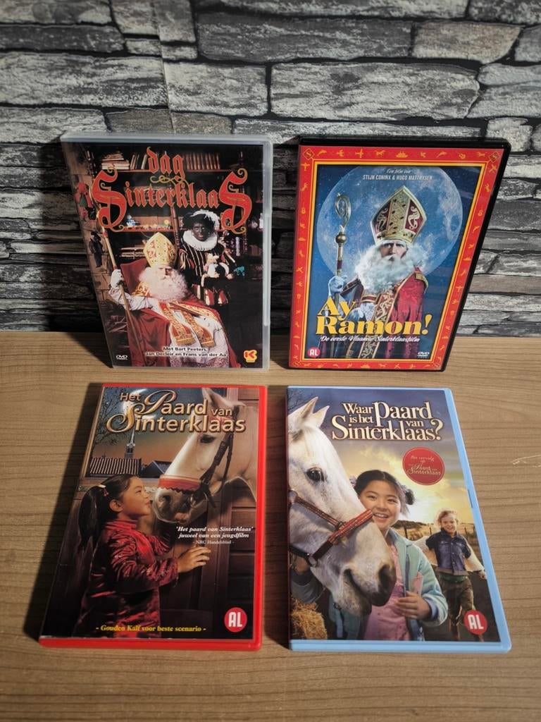 4 dvd's met Jan Decleir (Sinterklaas) en Bart Peeters., Enlèvement ou Envoi, Film