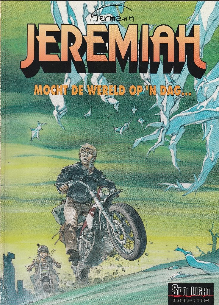 Jeremiah - Mocht de wereld op 'n dag ..., Boeken, Eén stripboek, Zo goed als nieuw, Hermann, Ophalen of Verzenden