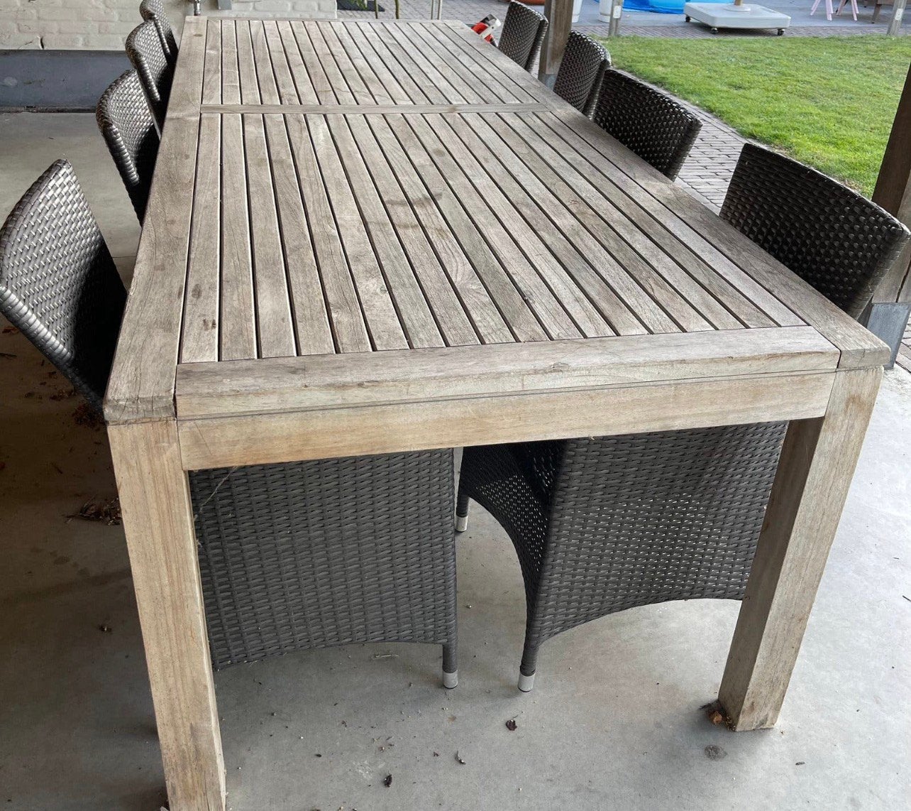 Tuinset Ambiente - tuintafel + 8 stoelen, Enlèvement, Utilisé