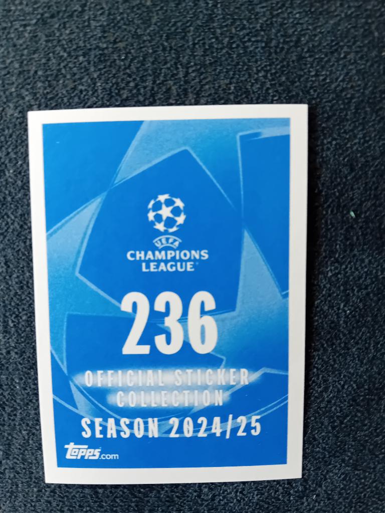 Sticker Topps 24/25 nr 236, Enlèvement ou Envoi, Neuf, Autocollant