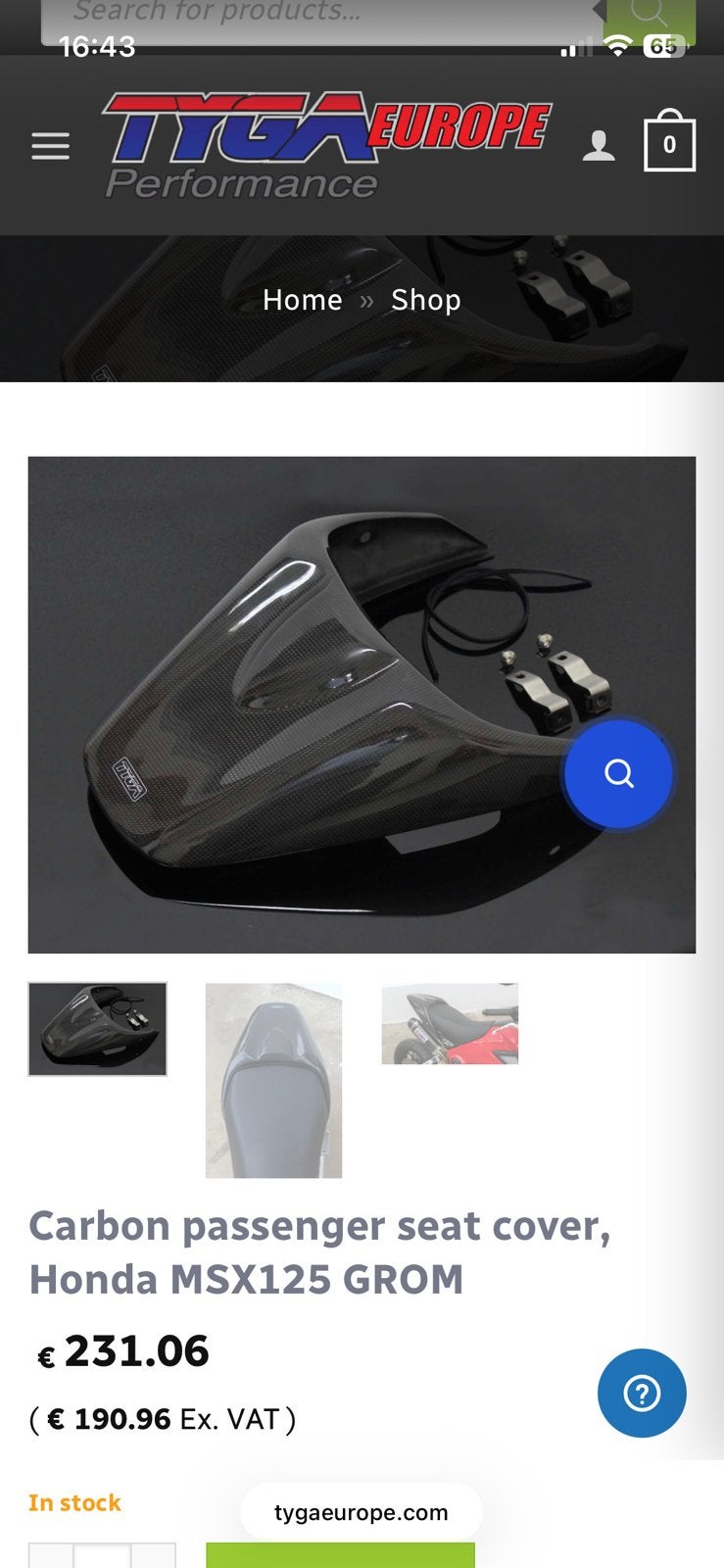 Honda msx carbon passagier cover, Motoren, Ophalen, Nieuw