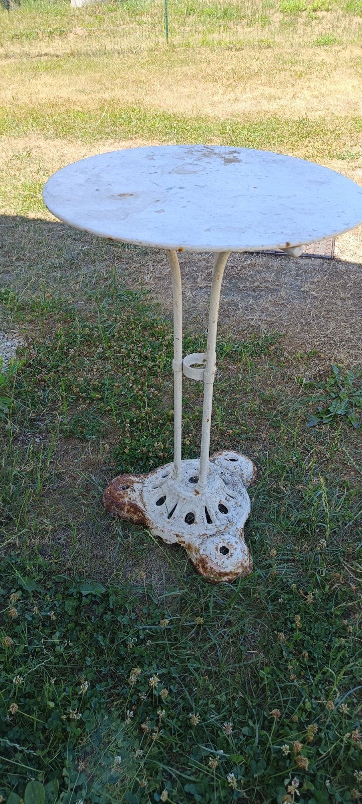 Ancienne table de bistrot en fonte, Enlèvement ou Envoi