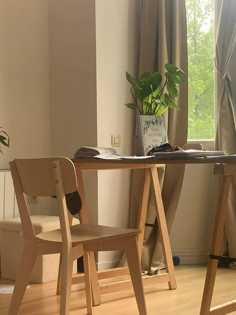 3 IKEA LISABO essenhouten stoelen - Zeer goede staat, Huis en Inrichting, Stoelen, Ophalen, Zo goed als nieuw, Bois naturel, Hout