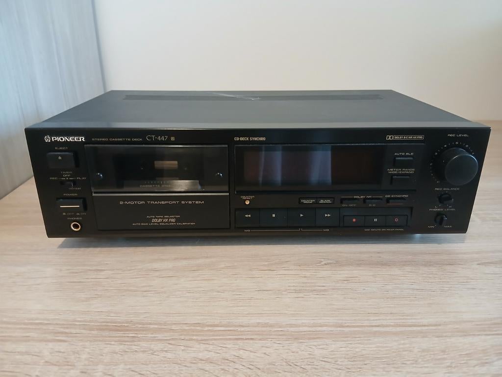 Pioneer cassettedeck CT-447, Enlèvement