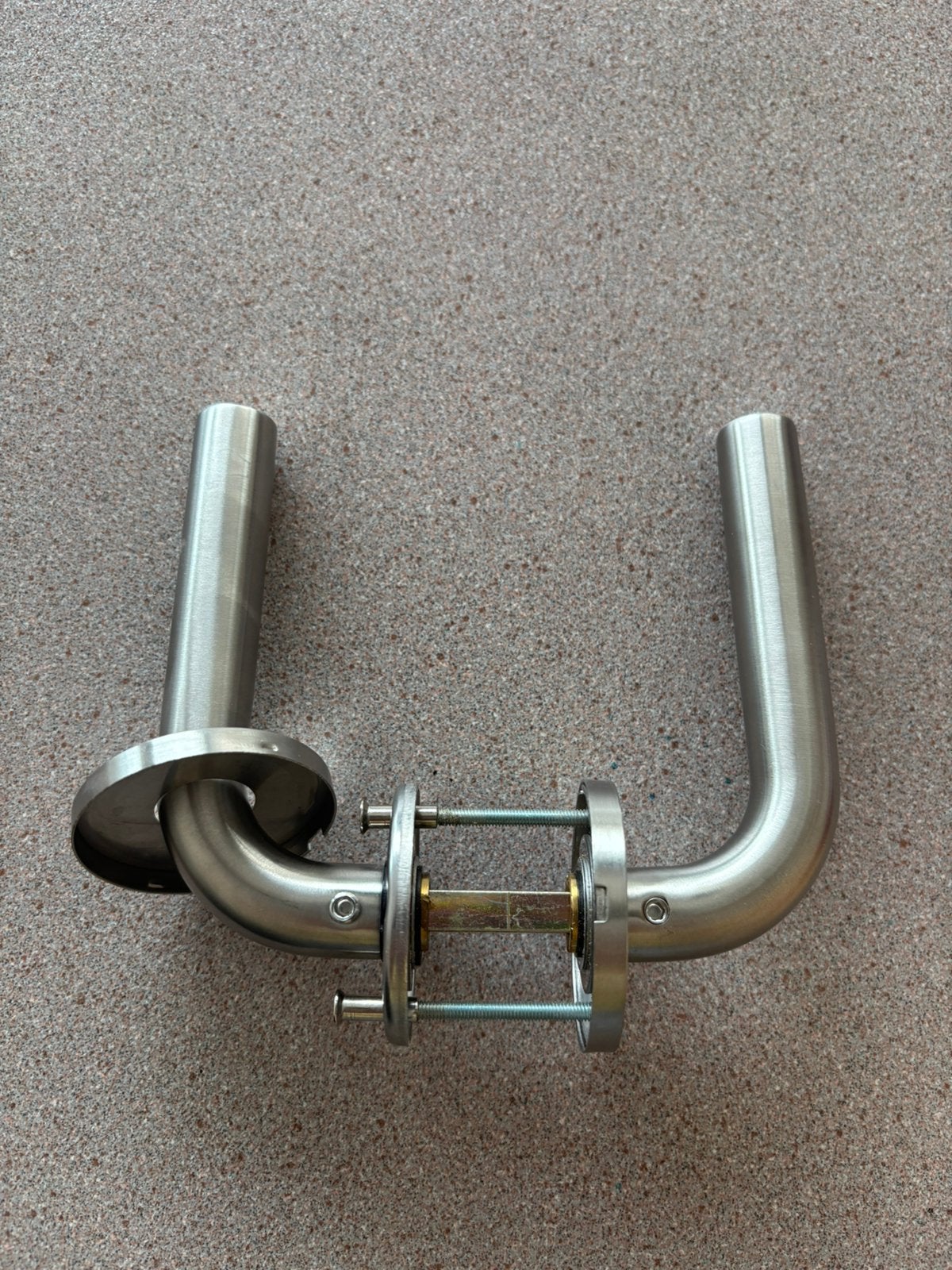 5 deurkrukken inox nieuw, Ophalen, Zo goed als nieuw, Inox