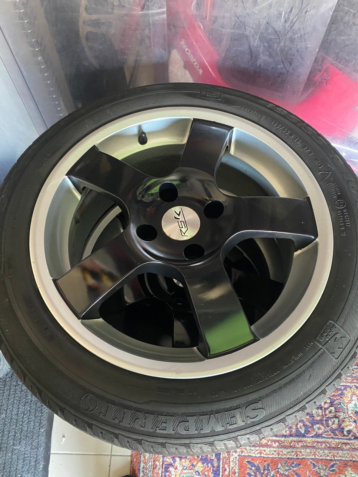 Velgen 4/108/16. Banden 195/55/16, Motos, Tuning & Styling, Enlèvement