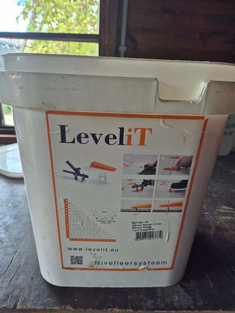 nivelleer clips LEVELIT 2 mm 250 stuks , zonder tang, Ophalen of Verzenden, Nieuw