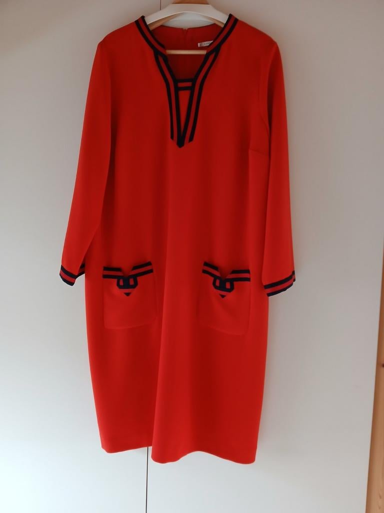 Xandres rood kleed mt 48 Nieuw, Kleding | Dames, Grote Maten, Rood, Ophalen of Verzenden