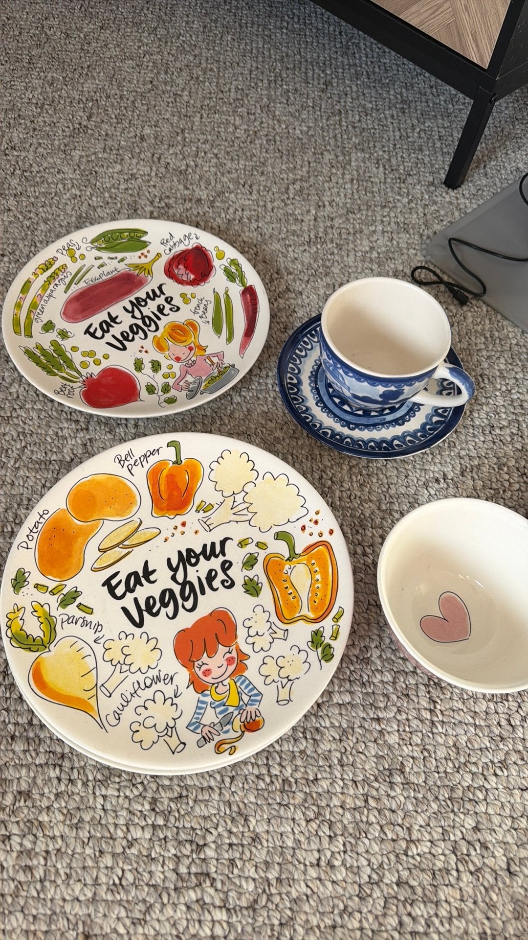 Blond Amsterdam serviespakket – 7 stuks – Eat Your Veggies, Ophalen of Verzenden, Gebruikt, Blond Amsterdam, Bord(en)