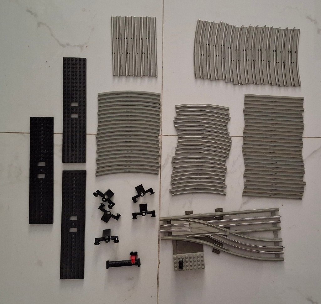 Lot vintage lego pour Train vintage 4,5V / 12V 1970 1980, Enlèvement ou Envoi, Utilisé, Autres types, Lego