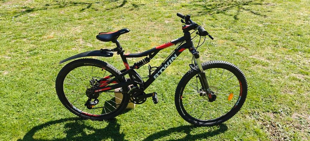 ‍️ B’TWIN Rockrider Mountainbike, Fietsen en Brommers, Ophalen, 24 inch of meer, Gebruikt, Aluminium
