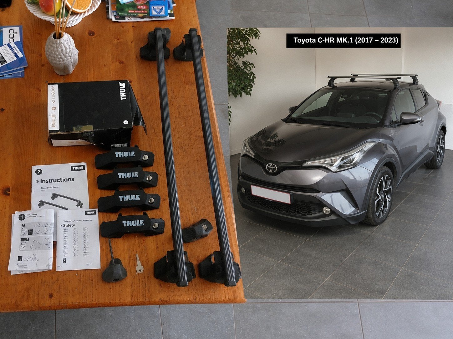 Toyota C-HR : Barre de Toit THULE, Autos : Pièces & Accessoires, Enlèvement, Utilisé