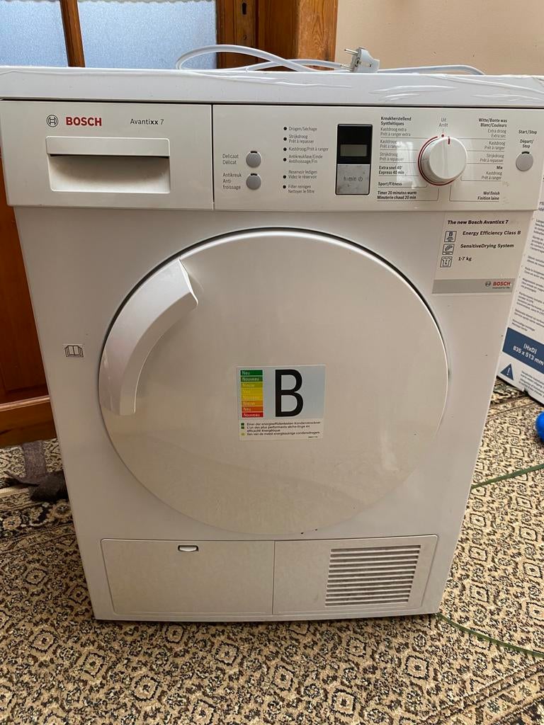 Sèche-linge Bosch 7kg (quasis neuf), efficacité énergique, Enlèvement, Comme neuf