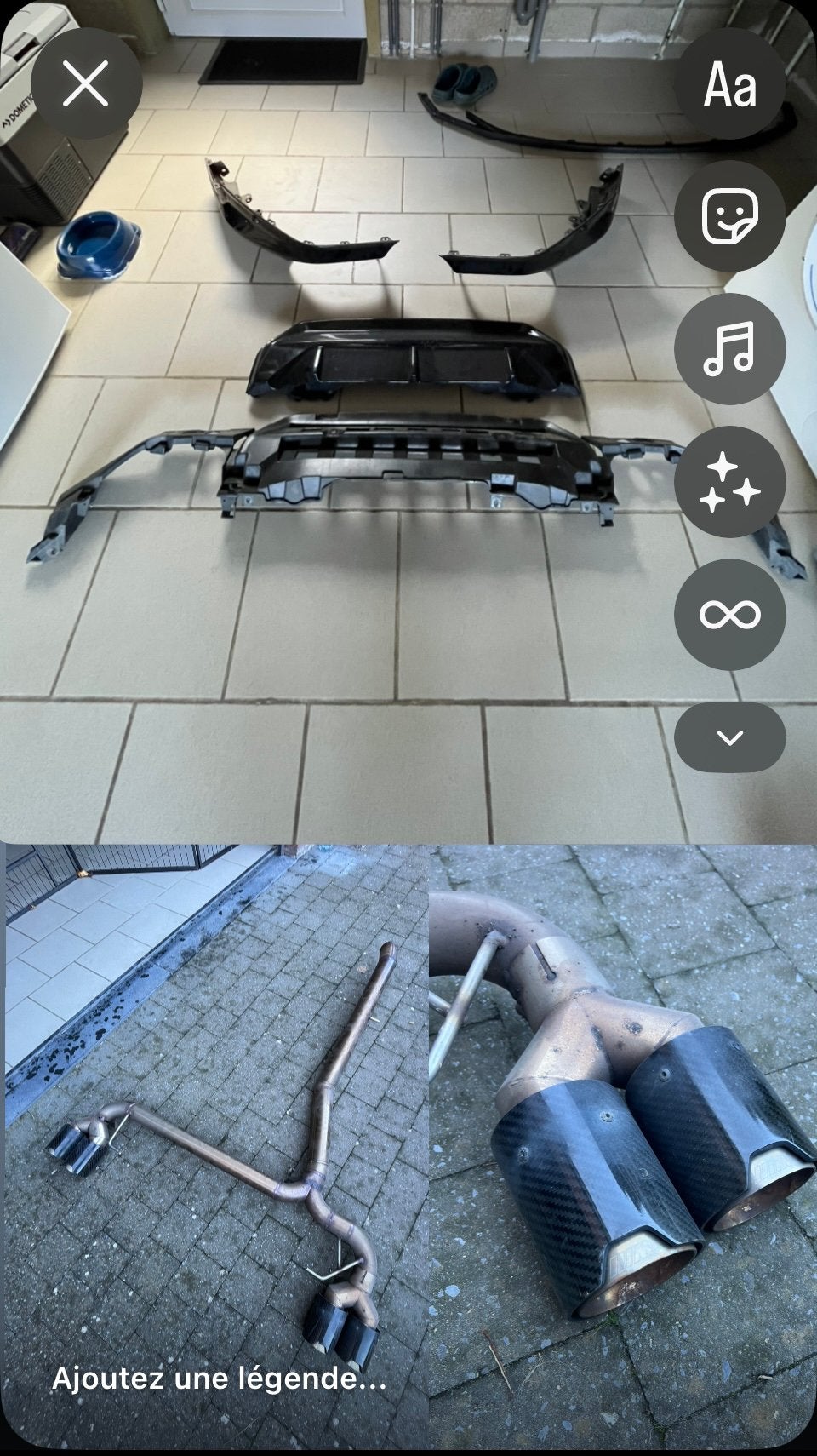 Ligne d'échappement Inox + Diffuseur / BMW serie 2 G42 /, Autos : Pièces & Accessoires, Enlèvement, Utilisé, BMW