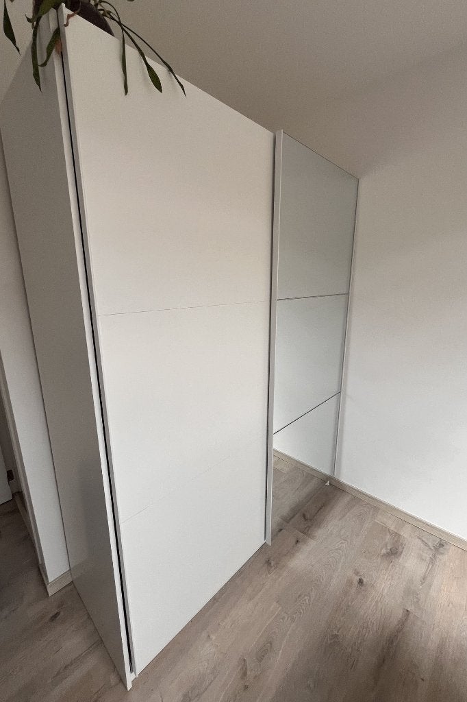 Kleerkast met schuifdeur / spiegel te koop, 100 à 150 cm, Avec porte(s), Modern, 50 à 75 cm