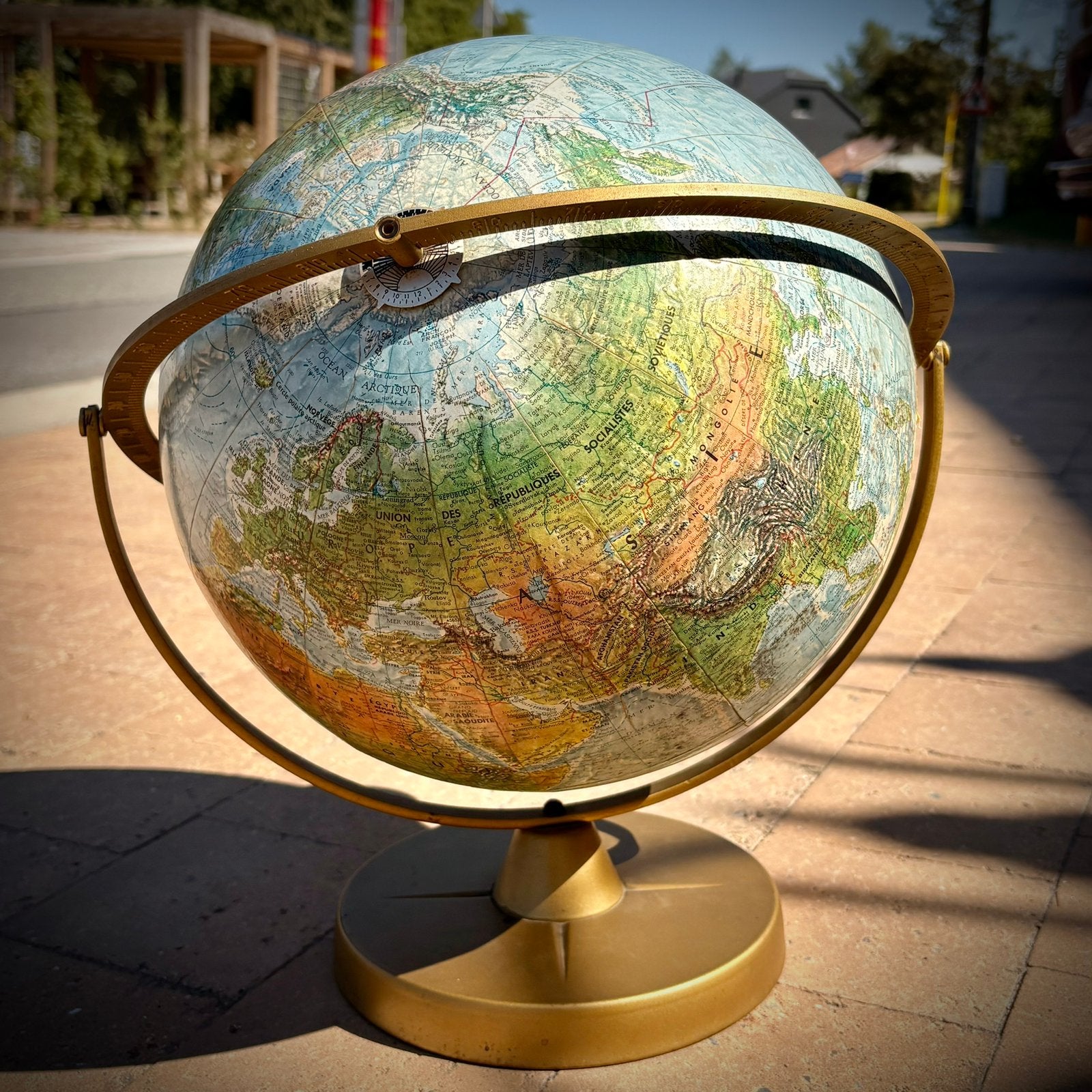 Globe vintage de Scan-Globe A/S Danemark, Maison & Meubles, Enlèvement, Comme neuf