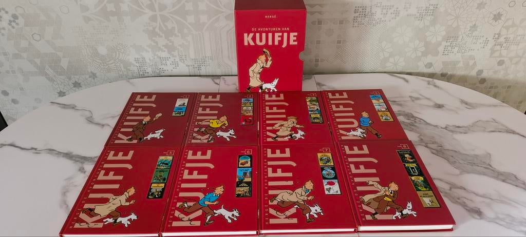 De Avonturen van Kuifje Box 8 albums, Boeken, Stripverhalen, Complete serie of reeks, Zo goed als nieuw, Hergé