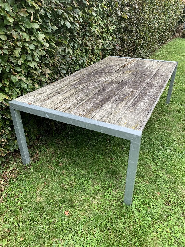 tuintafel, Tuin en Terras, Ophalen, Gebruikt, Rechthoekig, Hout